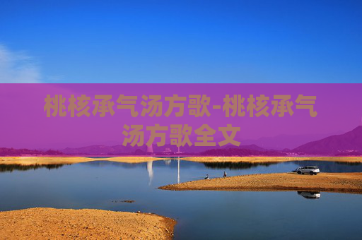 桃核承气汤方歌-桃核承气汤方歌全文 桃核承气汤方歌-桃核承气汤方歌全文
